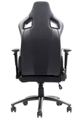 itek Gaming Chair SCOUT PM30 - PVC and Fabric - 4D Armrests - Black Green