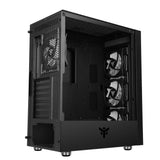 Case VERTIBRA H210 - Gaming Middle Tower- 4x12cm ARGB fan- 2xUSB3- Side Panel Temp Glass