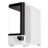 Case NETRON CURVED - Gaming Tower- ATX- 3x12cm ARGB fan- 2xUSB3- Type-C- Darker Temp Glass Side & Front Panel- Display