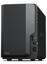 Synology NAS DS223 2-Bay 2.5"/3.5" SSD/HDD- Realtek RTD1619B 1GB D4- 2xUSB3- RJ45