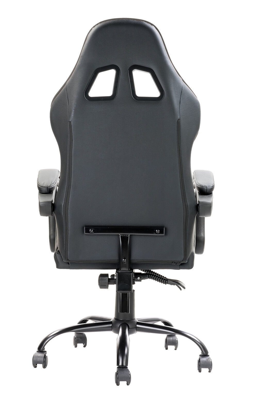 itek Gaming Chair RHOMBUS PF10 - PVC-  Doppio Cuscino- Schienale  Reclinabile- Nero Nero