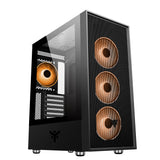 Case VERTIBRA H210 - Gaming Middle Tower- 4x12cm ARGB fan- 2xUSB3- Side Panel Temp Glass