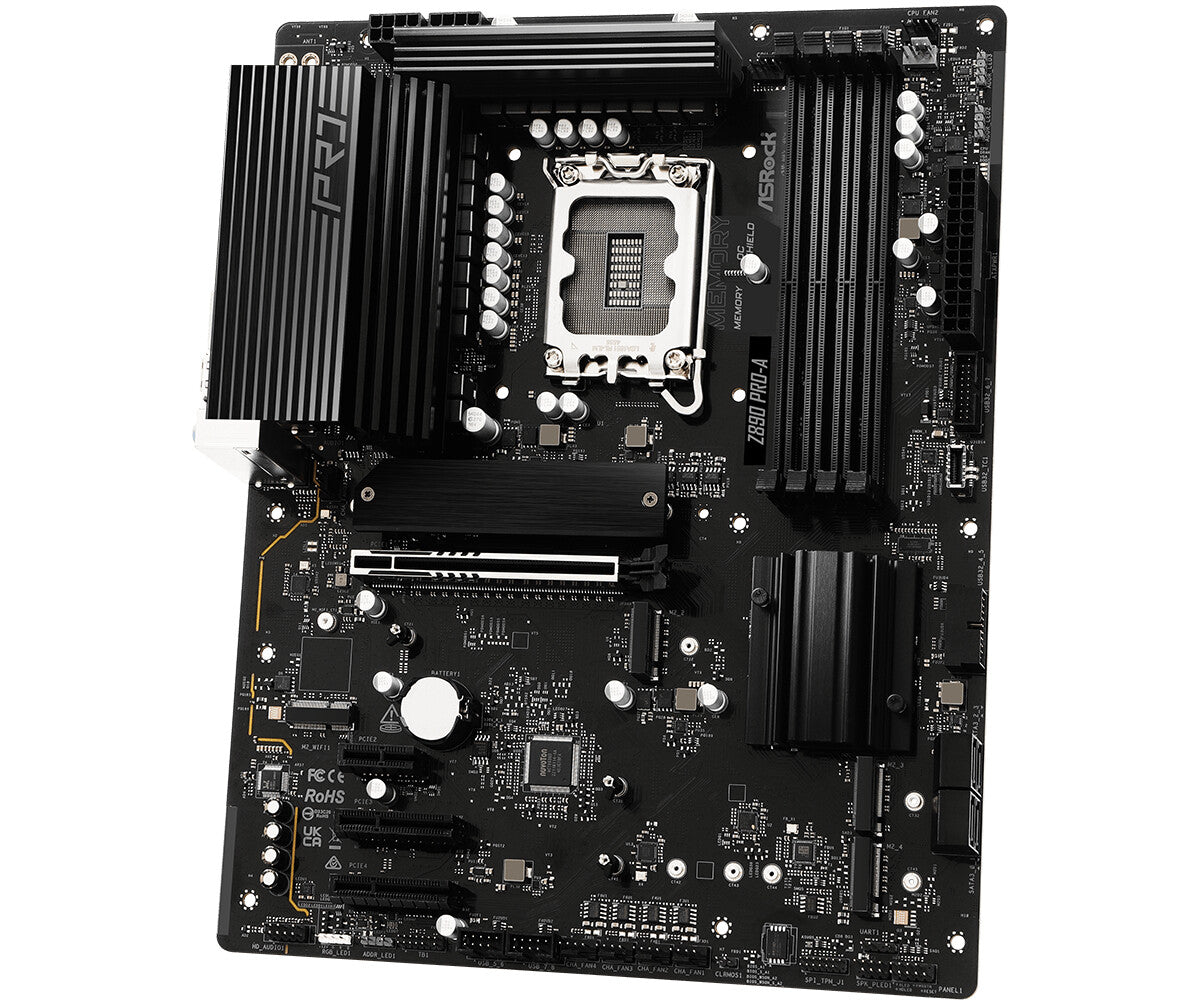 MB Asrock 1851 Z890 PRO-A- 4*DDR5- 4*SATA3- 2*M.2- HDMI- DP- ATX